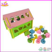 Wooden Number Blocks Mini Haus (W11H007)